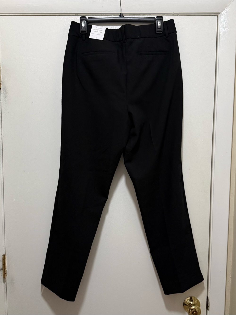 Talbots Hampshire Ankle Pant in black NWT size 12 - Picture 3 of 8